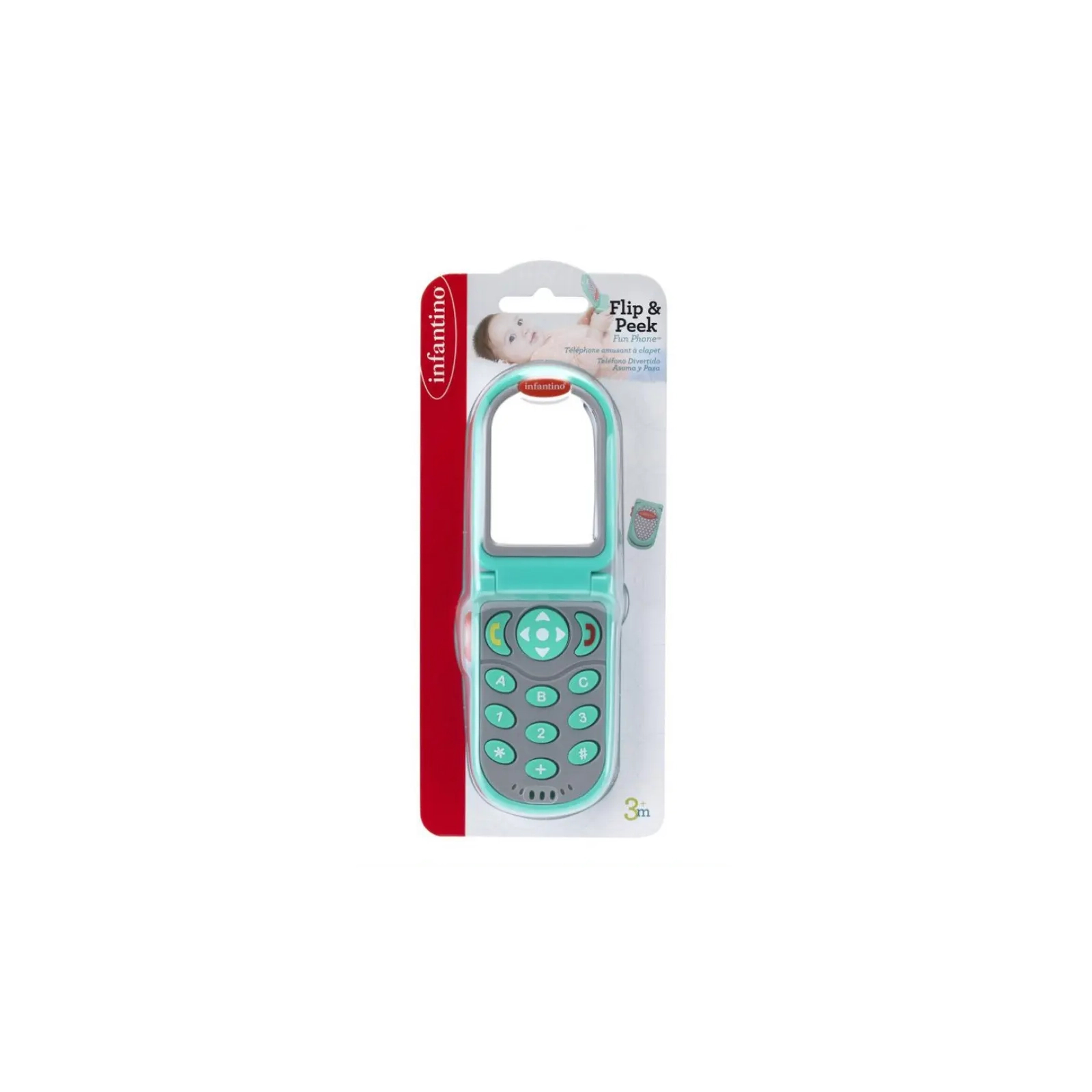 Розвиваюча іграшка Infantino цікавий телефон FLIP & PEEK (306307I) зображення 2