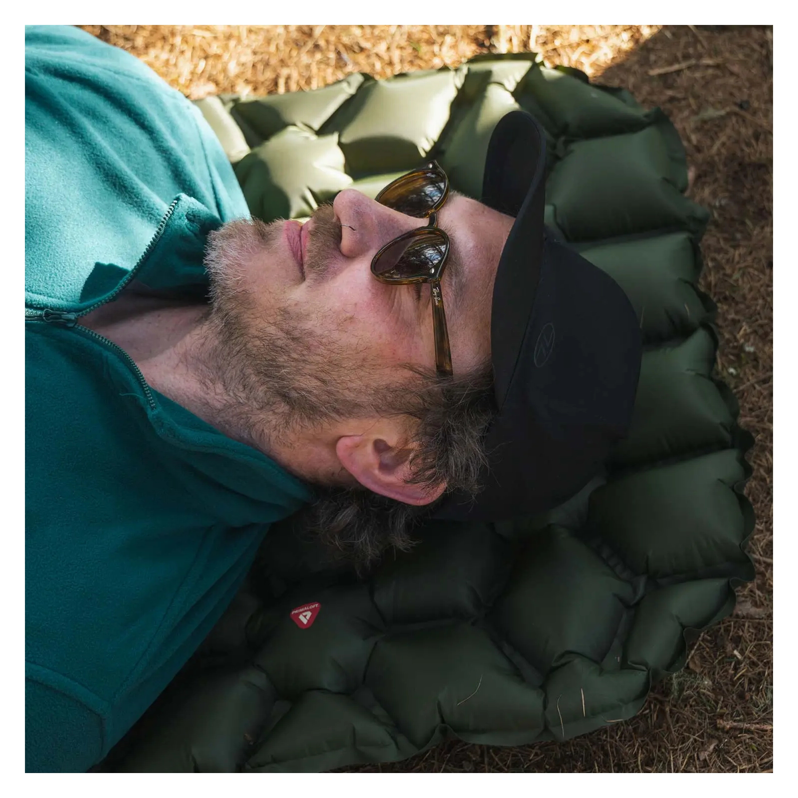 Туристичний килимок Highlander Nap-Pak Inflatable Sleeping Mat PrimaLoft 5 cm Olive (AIR072-OG) (930481) зображення 8