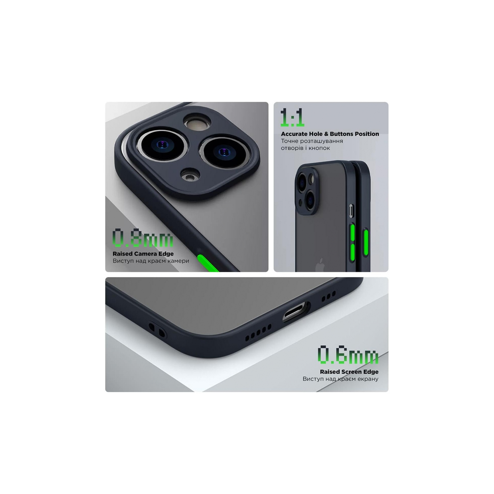 Чохол до мобільного телефона Armorstandart Frosted Matte Xiaomi Redmi Note 13 Pro 5G Dark Green (ARM71843) зображення 3