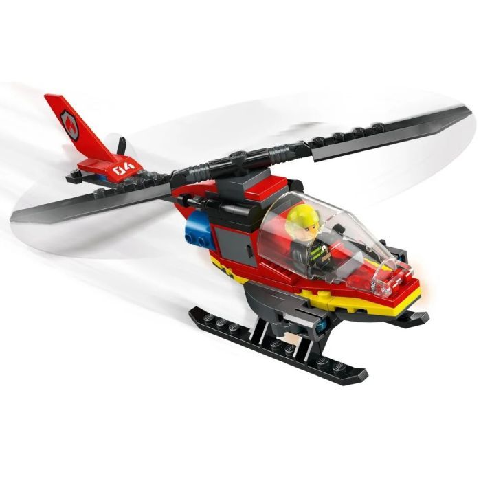 Конструктор LEGO City Пожежний рятувальний гелікоптер 85 деталей (60411) зображення 6