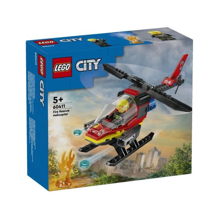 Конструктор LEGO City Пожежний рятувальний гелікоптер 85 деталей (60411) зображення 9