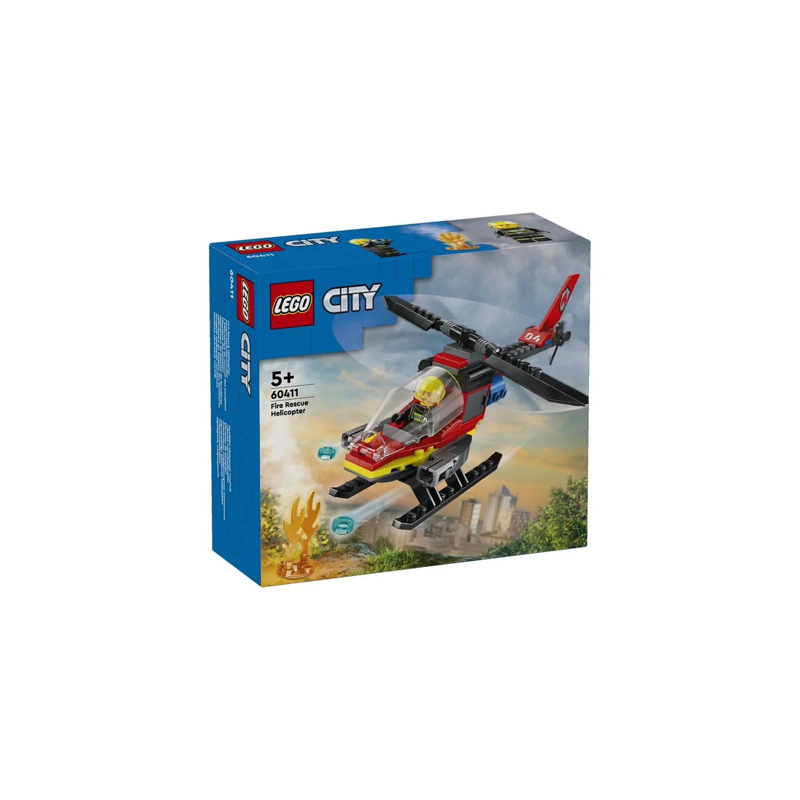 Конструктор LEGO City Пожежний рятувальний гелікоптер 85 деталей (60411) зображення 9