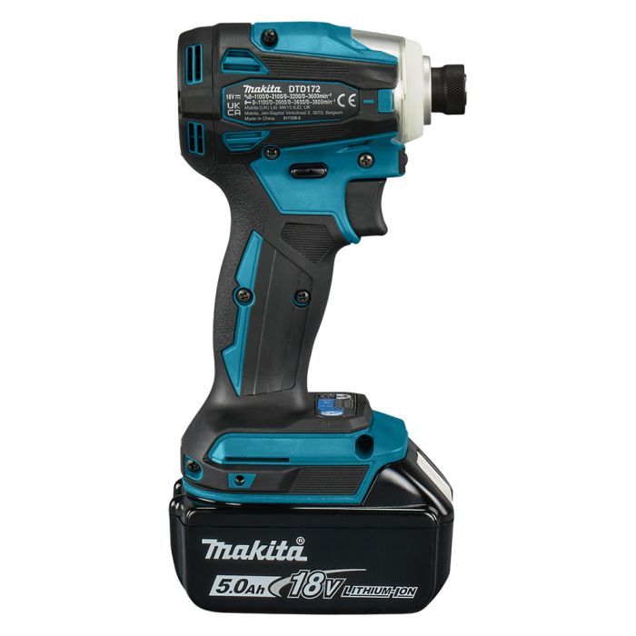 Шуруповерт Makita LXT, 18V, 2x5Ah, 180Нм, MakPac (DTD172RTJ) изображение 4