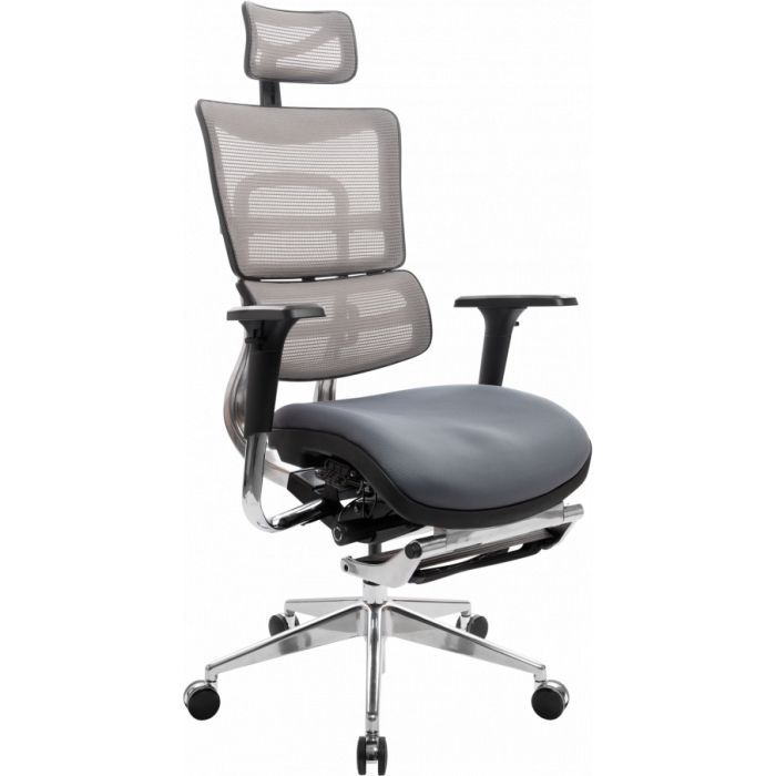Офисное кресло GT Racer X-802L Bright Gray (X-802L Bright Gray (W-20 B-40))