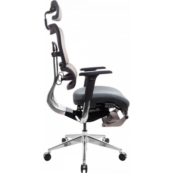 Офисное кресло GT Racer X-802L Bright Gray (X-802L Bright Gray (W-20 B-40)) изображение 3