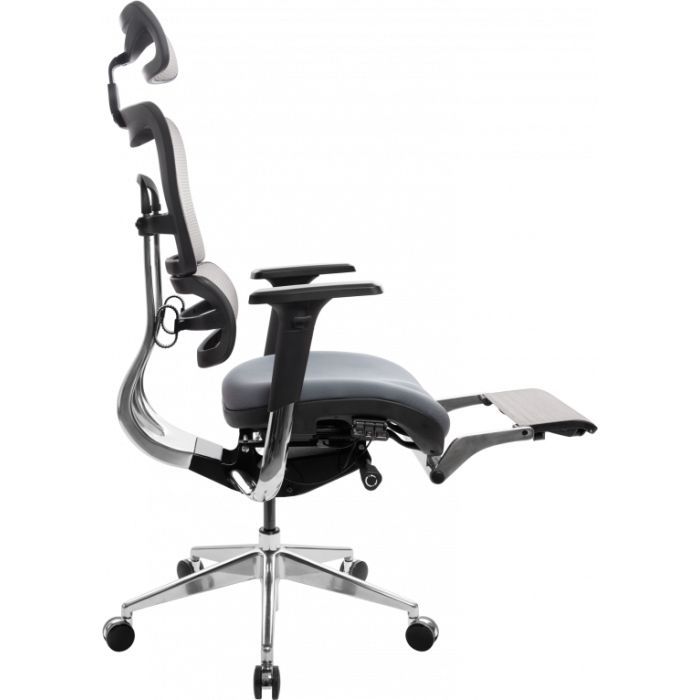 Офисное кресло GT Racer X-802L Bright Gray (X-802L Bright Gray (W-20 B-40)) изображение 6