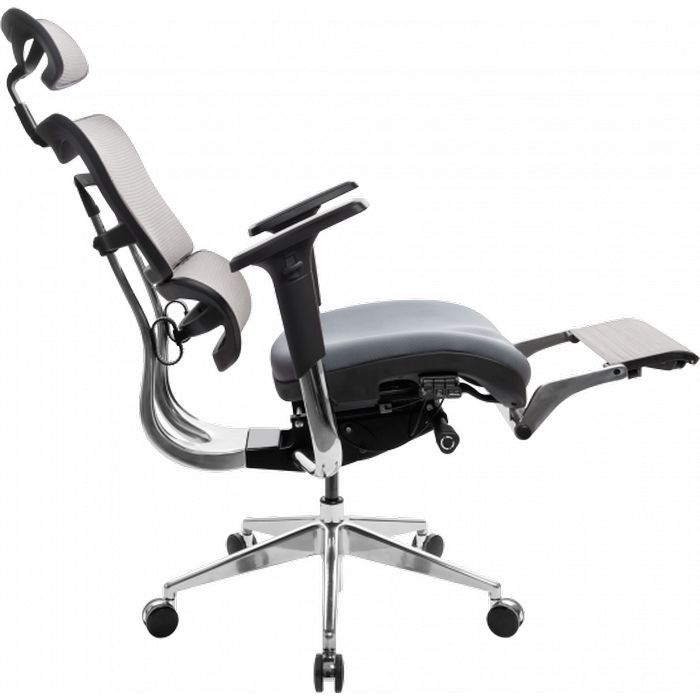 Офисное кресло GT Racer X-802L Bright Gray (X-802L Bright Gray (W-20 B-40)) изображение 7