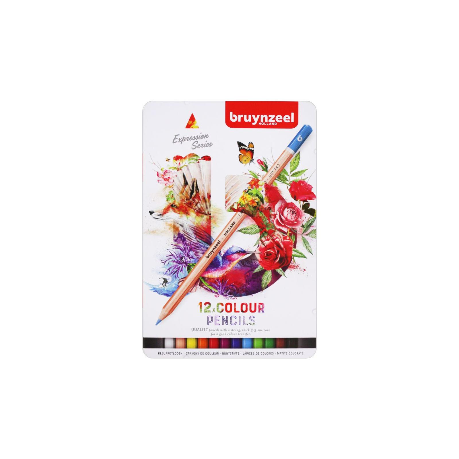 Карандаши цветные Bruynzeel EXPRESSION 12 цветов (8712079424923)