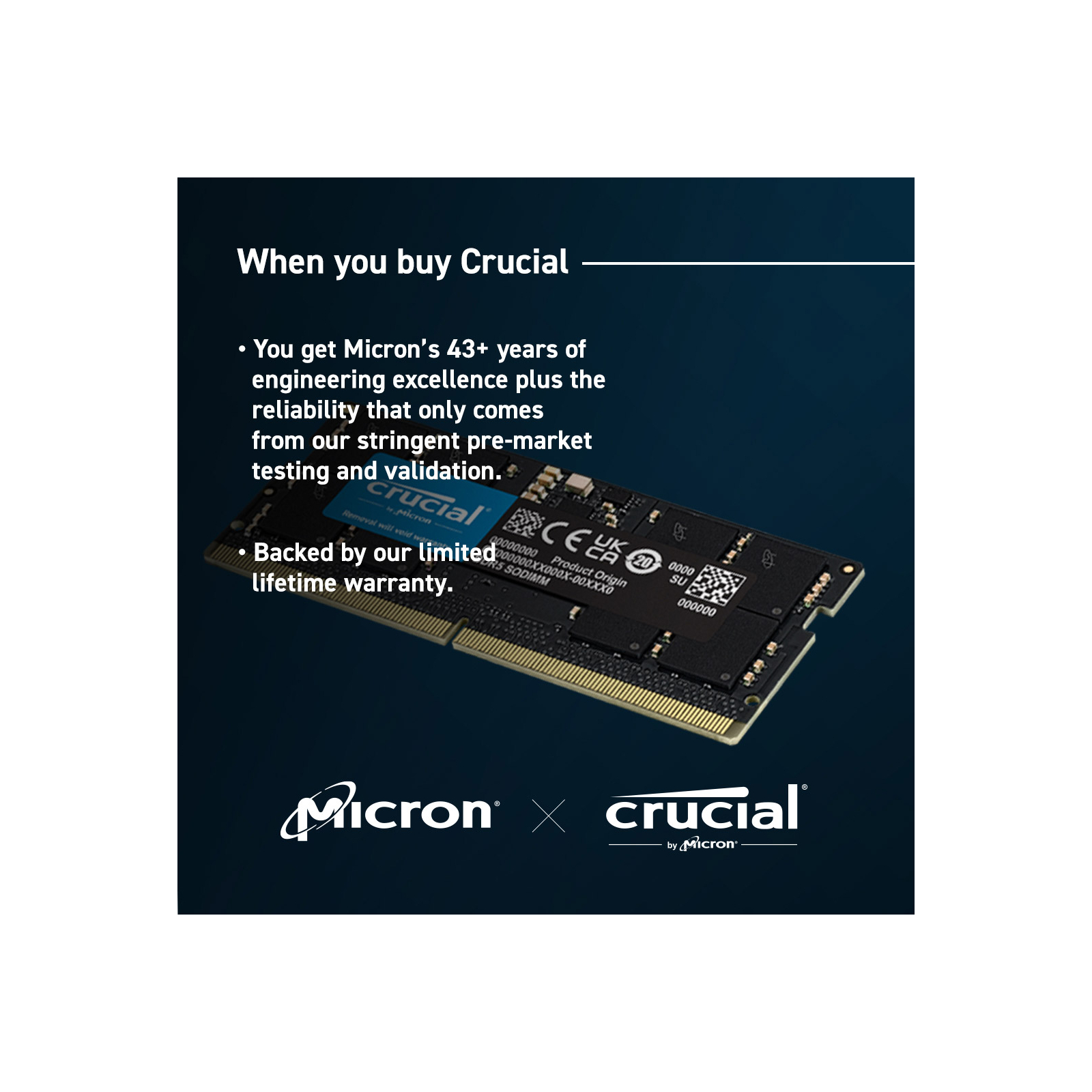 Модуль памяти для ноутбука SoDIMM DDR5 32GB (2x16GB) 5600 MHz Ripjaws Micron (CT2K16G56C46S5) изображение 3