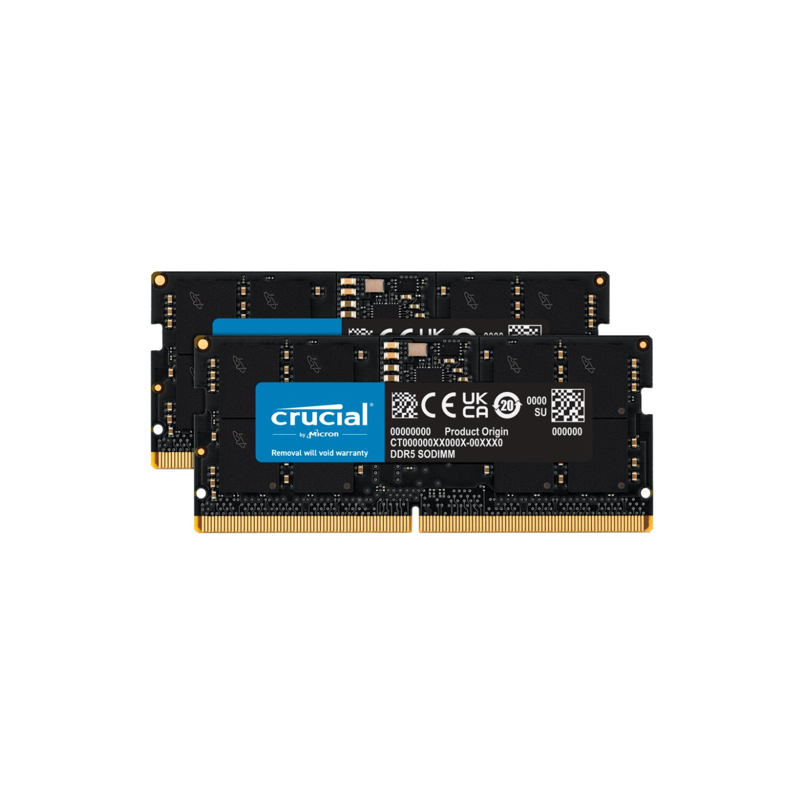 Модуль памяти для ноутбука SoDIMM DDR5 32GB (2x16GB) 5600 MHz Ripjaws Micron (CT2K16G56C46S5)