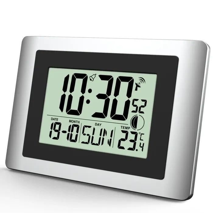 Настінний годинник Technoline WS8028 Silver/Black (DAS302459) зображення 3