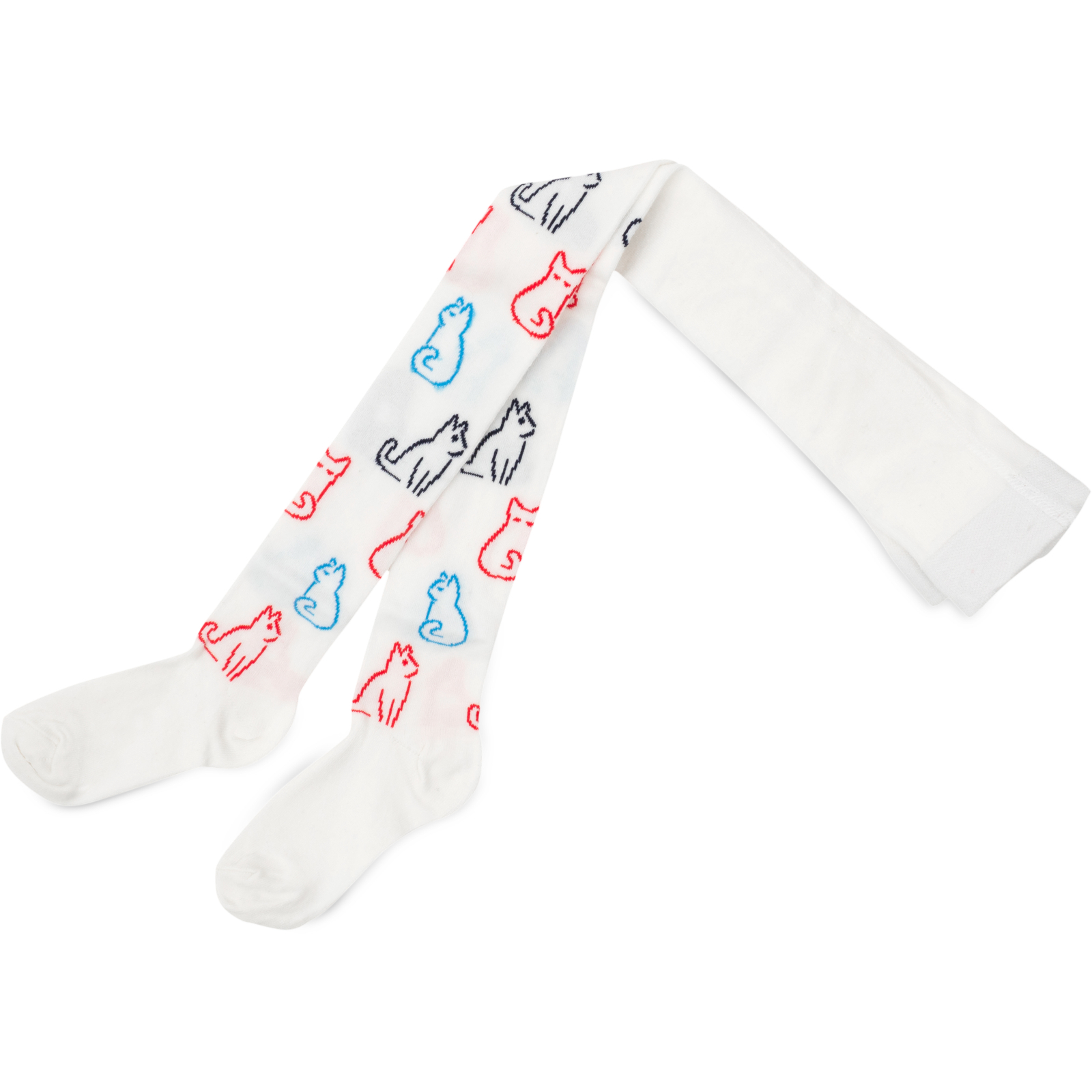 Колготки UCS Socks с котиками (M0C0301-2295-98G-white)