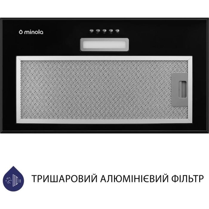 Витяжка кухонна Minola HBI 5214 BL 700 LED зображення 4