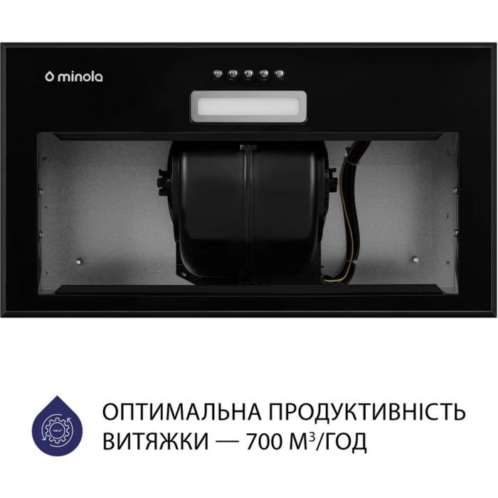 Витяжка кухонна Minola HBI 5214 BL 700 LED зображення 5