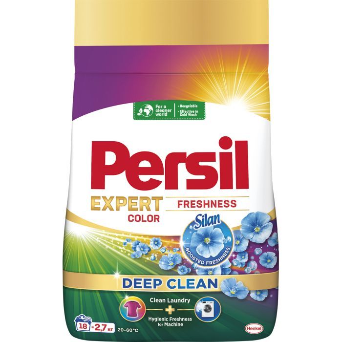 Пральний порошок Persil Expert Deep Clean Автомат Color Свіжість від Silan 4.05 кг (9000101806168)