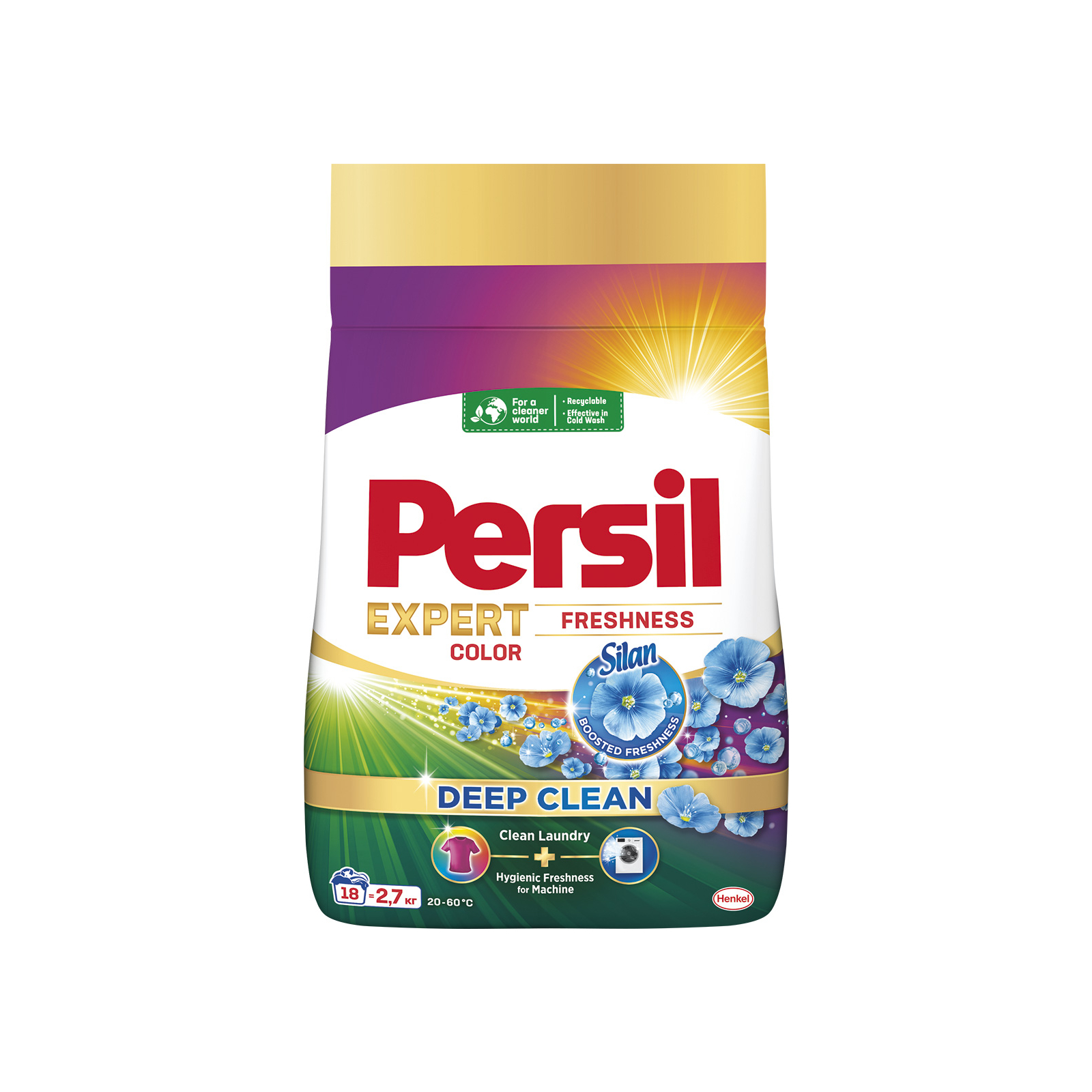 Стиральный порошок Persil Expert Deep Clean Автомат Color Свежесть от Silan 1.2 кг (9000101804652)