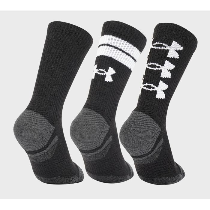 Носки Under Armour 1379515-002 Perf Tech Nov 3 пари Crew чорний MD (196884681982) изображение 2