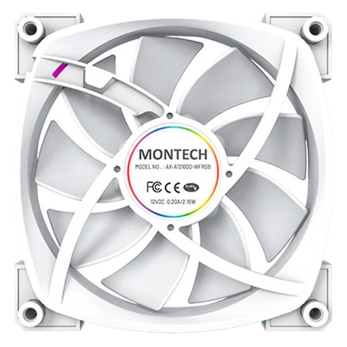 Кулер для корпуса MONTECH AX120 PWM WHITE изображение 5