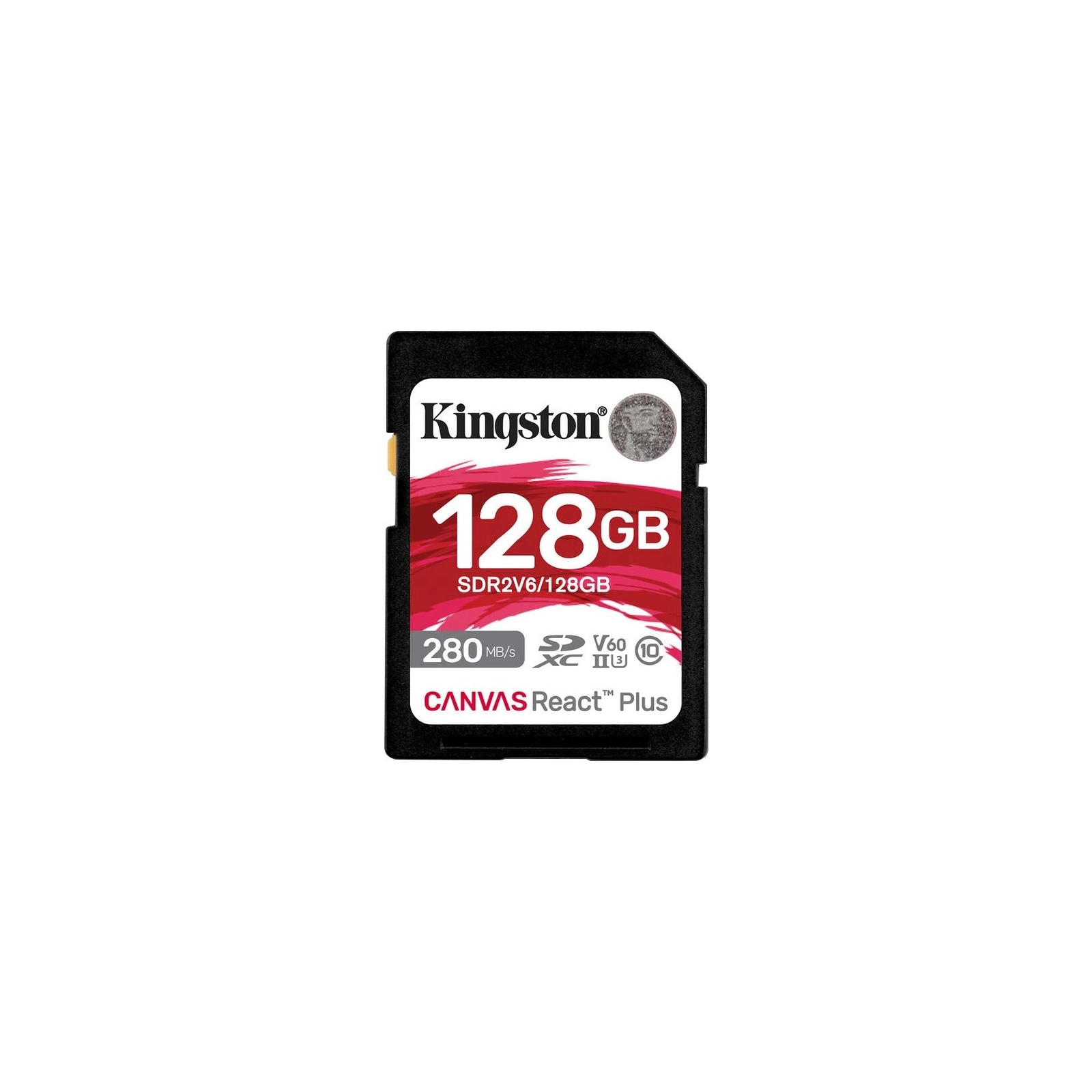 Карта памяти Kingston 128GB SDXC class 10 UHS-II U3 Canvas React Plus (SDR2V6/128GB)