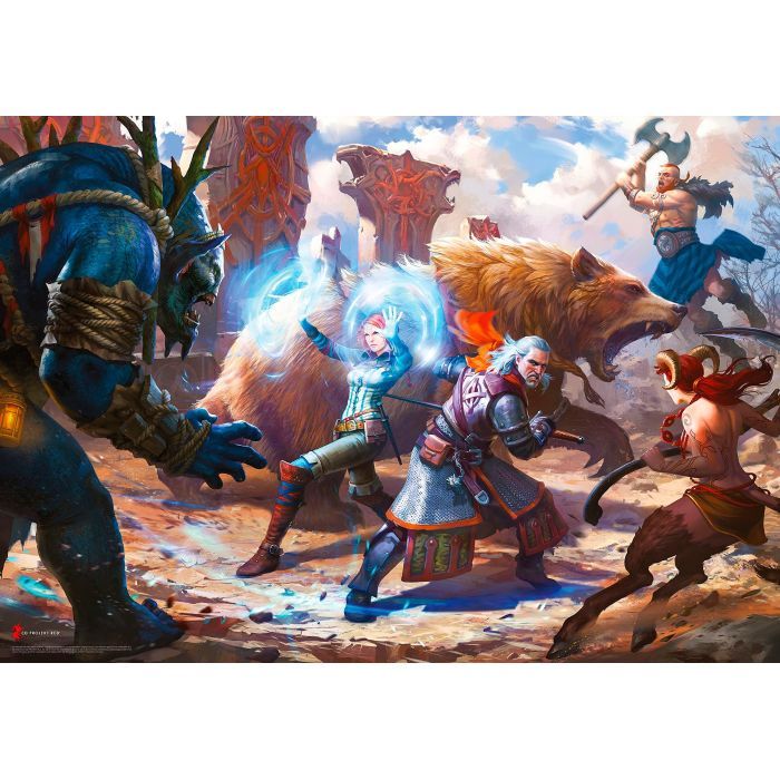 Пазл GoodLoot Witcher: Geralt & Triss in Battle 1000 елементів (5908305233619) зображення 3