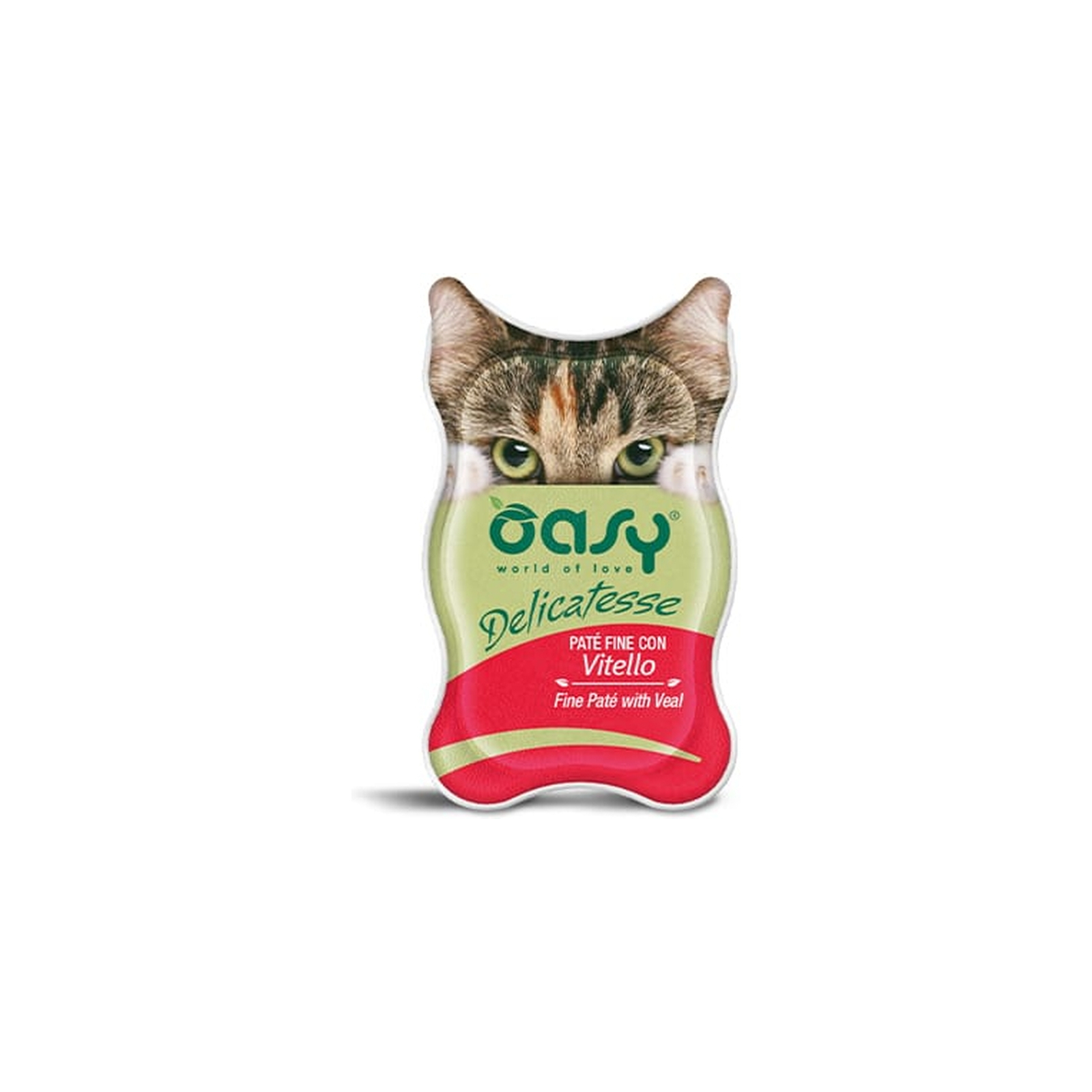 Паштет для кошек OASY Adult с телятиной 85 г (8053017342245)