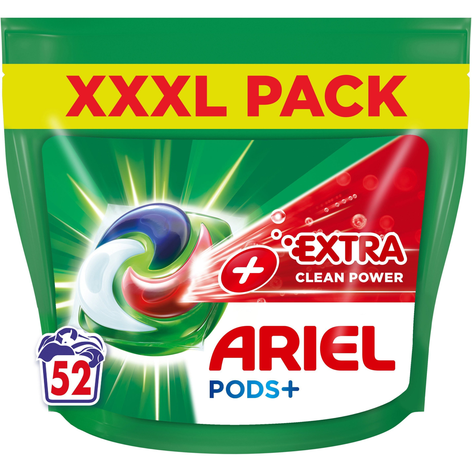 Капсулы для стирки Ariel Pods All-in-1 + Сила экстраочистки 52 шт. (8001090804938)