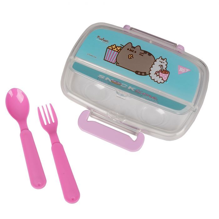 Ланч-бокс детский Yes Pusheen 750 мл с принадлежностями (708161) изображение 4