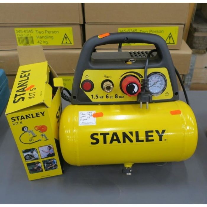 Компрессор Stanley DN 200/8/6, 180 л/мин, 1.1 кВт, 10,0 кг (DN200/8/6) изображение 3
