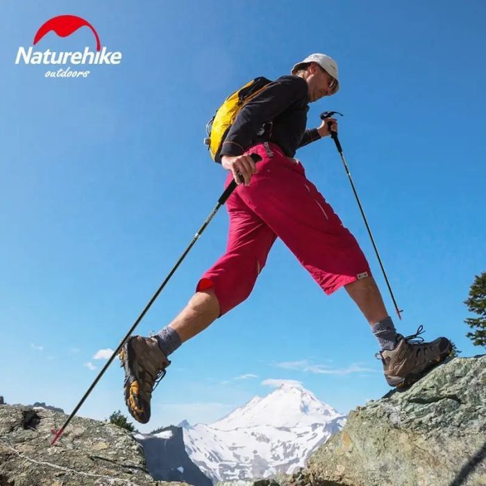 Трекінгові палиці Naturehike ST08 NH18D020-Z 110 см бордова 1 шт (6927595748527) зображення 5