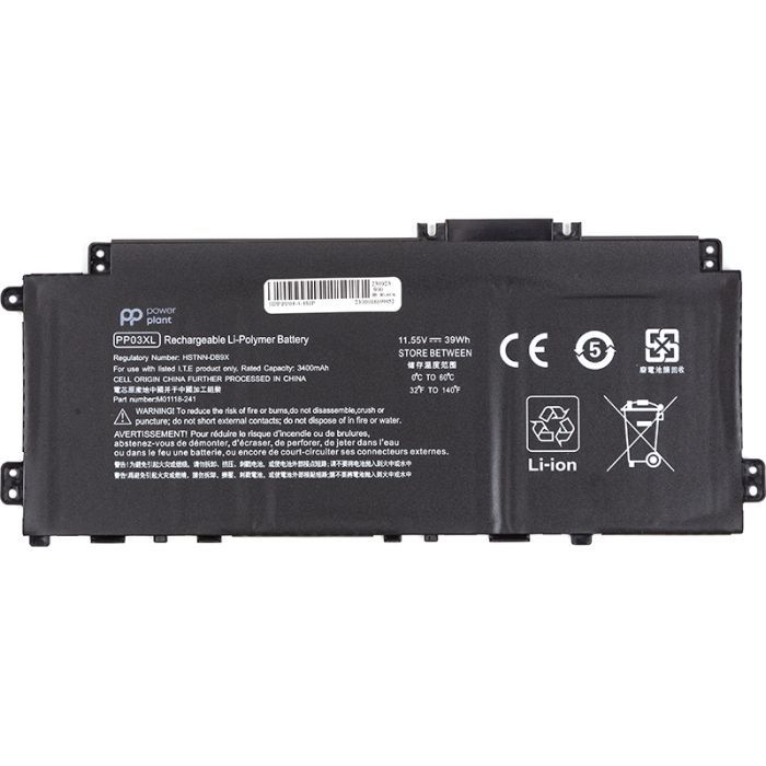 Аккумулятор для ноутбука HP Pavilion x360 14-DV Series (PP03XL) 11.55V 3400mAh PowerPlant (NB462230)
