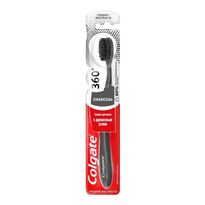 Зубна щітка Colgate 360 Деревне вугілля Синя (2170000000060)