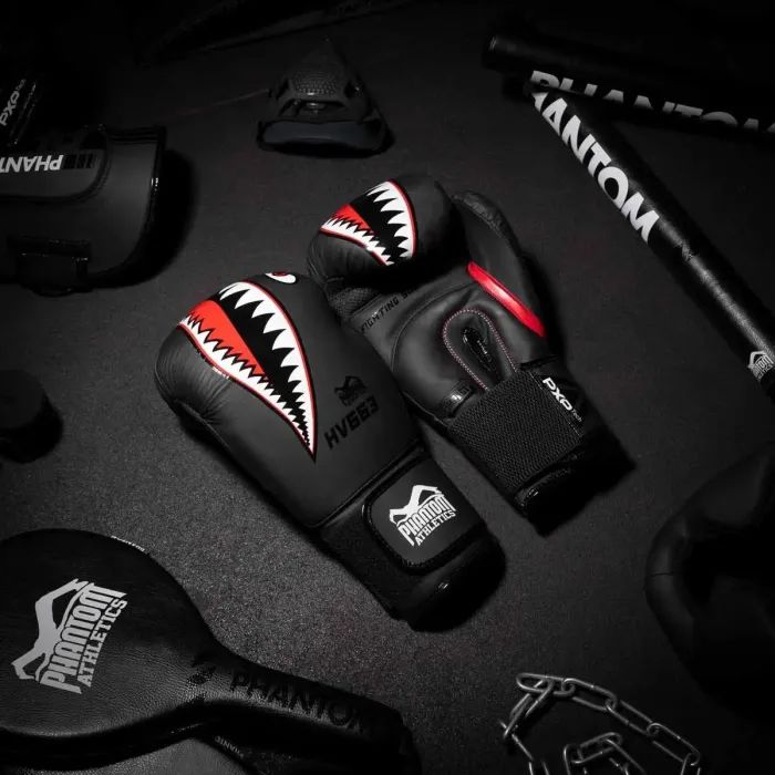 Боксерские перчатки Phantom Fight Squad Schwarz Black 16 унцій (PHBG2216-16) изображение 9