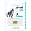 USB флеш накопичувач Wibrand 8GB lynx Gold USB 2.0 (WI2.0/LY8M2G) зображення 2
