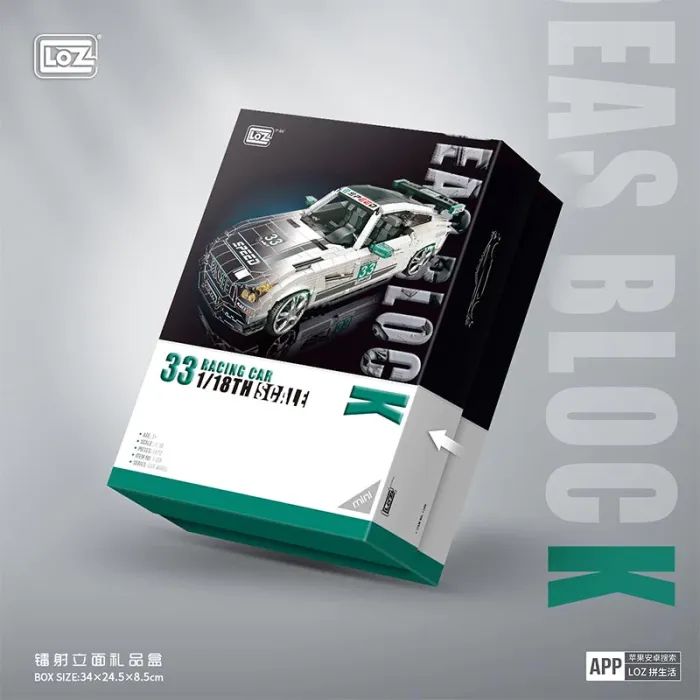 Конструктор LOZ mini Гоночный автомобиль (1128) изображение 6