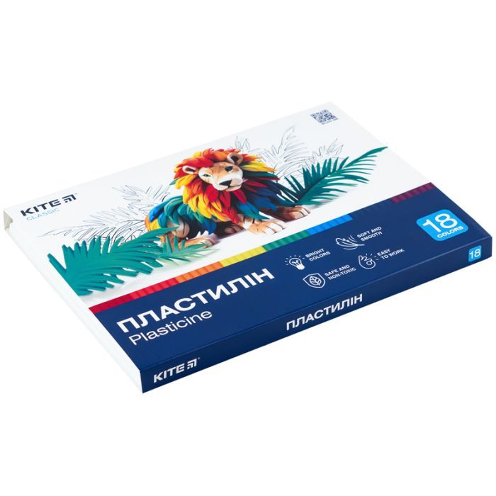 Пластилин Kite Classic 18 цветов, 360 г (K-085) изображение 2