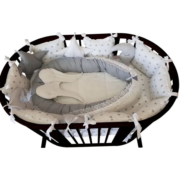 Детский постельный набор Ingvart Белая ночь в серых тонах плюс (8001-2) изображение 3