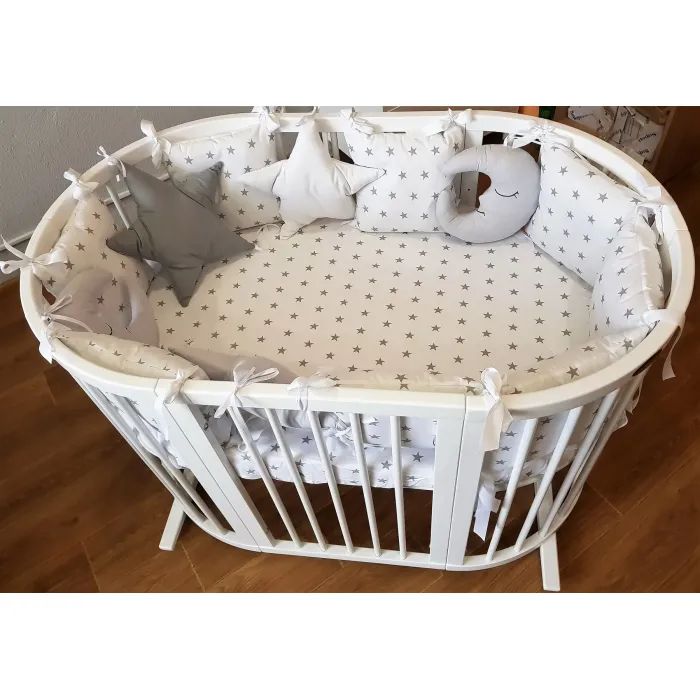 Детский постельный набор Ingvart Белая ночь в серых тонах плюс (8001-2) изображение 4