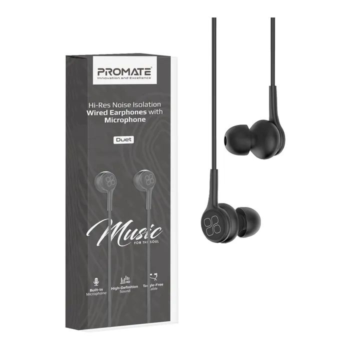 Навушники Promate Duet Black (duet.black) зображення 7
