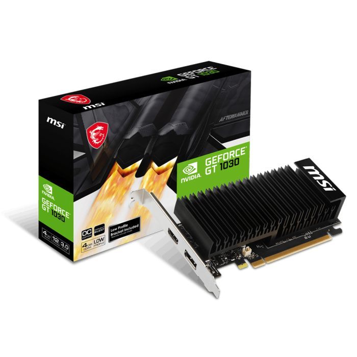 Видеокарта MSI GeForce GT1030 4Gb Silent LP OC (GT 1030 4GHD4 LP OC) изображение 5