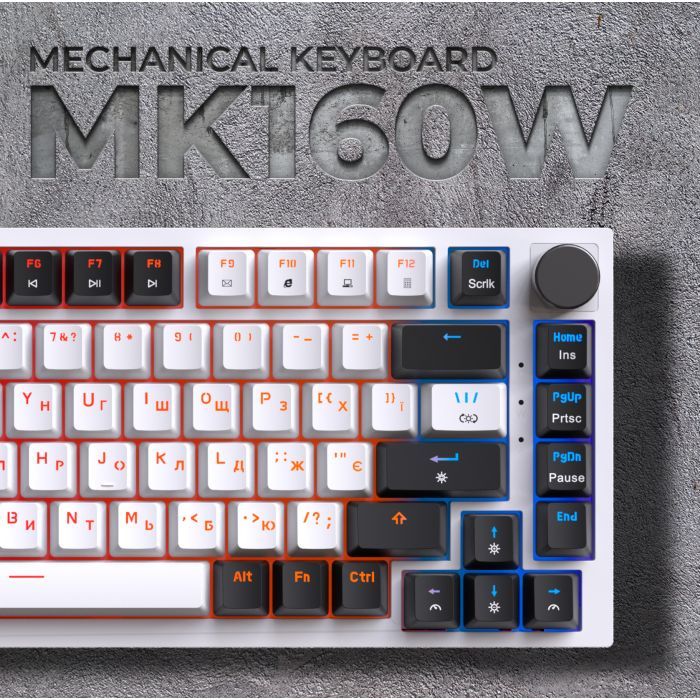 Клавиатура GamePro MK160B Hot-Swap Red Swich RGB USB UA Black (MK160B) изображение 12