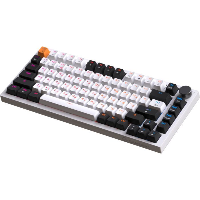 Клавиатура GamePro MK160B Hot-Swap Red Swich RGB USB UA Black (MK160B) изображение 4