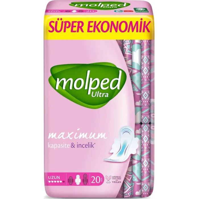 Гигиенические прокладки Molped Ultra Long 5 капель 20 шт. (8690536829101)