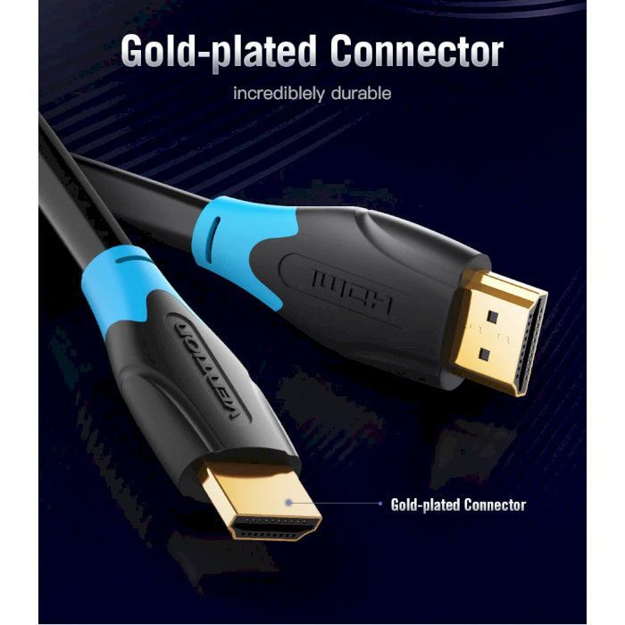 Кабель мультимедийный HDMI to HDMI 2.0m V2.0 4K 30Hz PVC Vention (AACBH) изображение 8