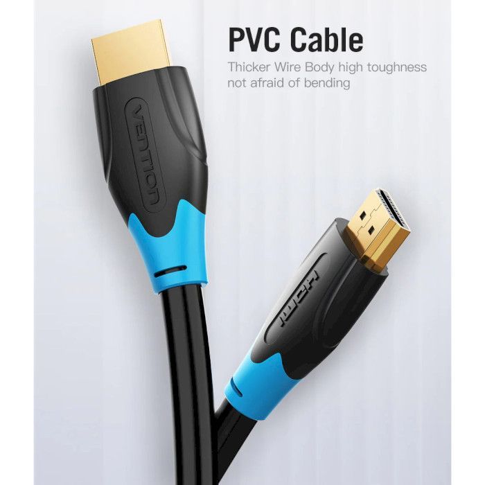 Кабель мультимедийный HDMI to HDMI 2.0m V2.0 4K 30Hz PVC Vention (AACBH) изображение 9