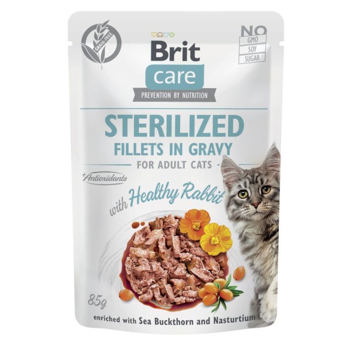 Вологий корм для кішок Brit Care Cat Sterilized філе в соусі для стерилізованих (8595602565405)