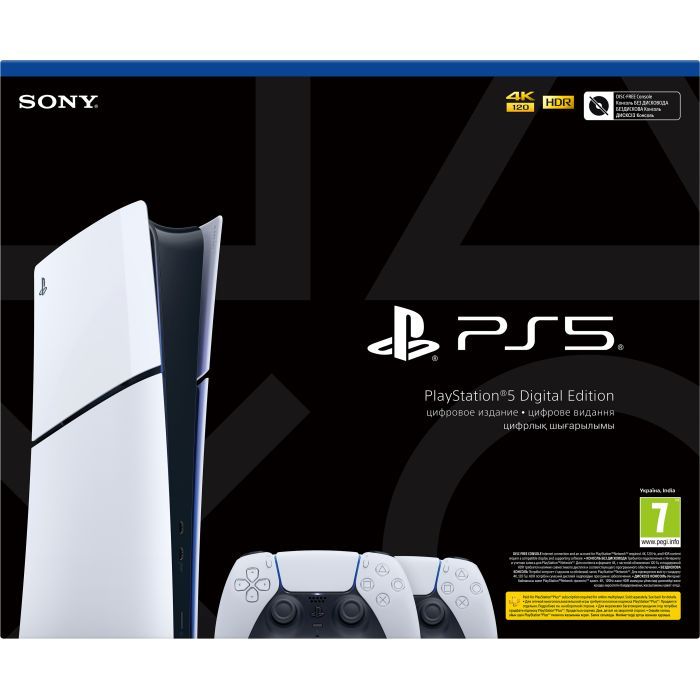 Ігрова консоль Sony Playstation 5 Slim (2 геймпади Dualsense) Digital Edition (1000042066) зображення 7
