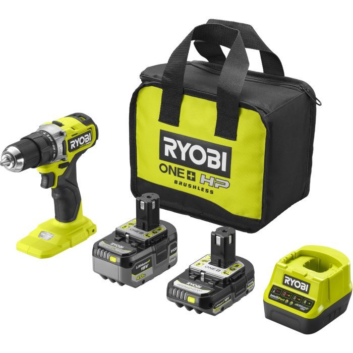 Шуруповерт Ryobi ударный ONE+ HP RPD18C-242S 18В, 1х2Ah, 1х4Ah, 54Нм 450·1700об/мин, сумка (5133004983)