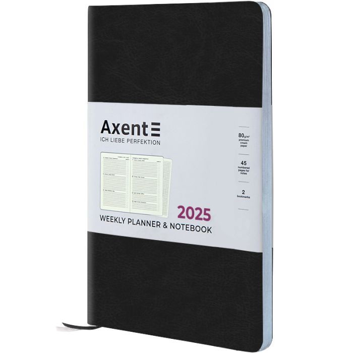 Еженедельник Axent датированный 2025 Partner City Soft 125х195 мм, серый (8521-25-06-A) изображение 7