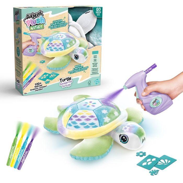 Набор для творчества Canal Toys DIY Airbrush Plush Nature Зеленая Черепаха (OFG280) изображение 2