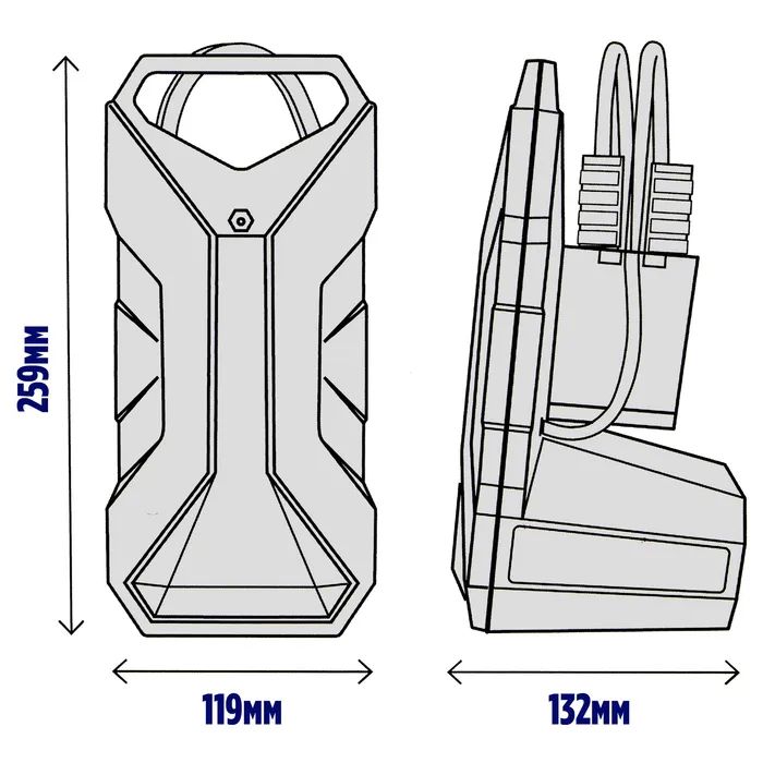 Пуско зарядний пристрій Shell 24000mAh (SH924-CB (Black+Blue)) зображення 12